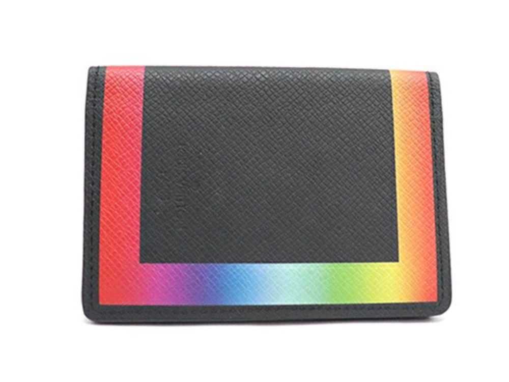 LOUIS VUITTON Wallet Accessories Organizer de Poche Case Taiga Rainbow